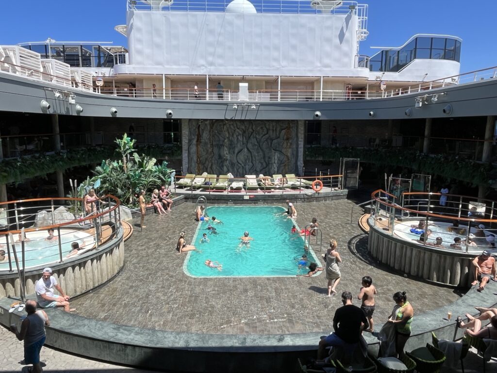 One of the many pools on MSC Seascape