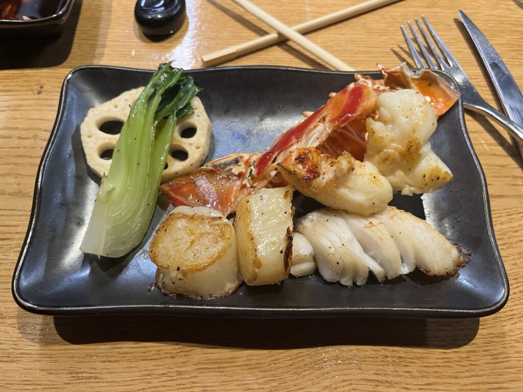 Seafood from Kaito Teppanyaki on MSC Seaside