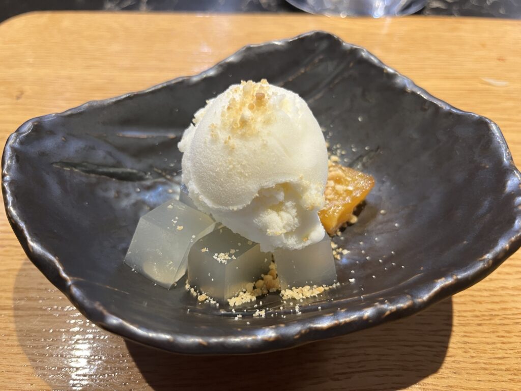 Ice cream dessert from Kaito Teppanyaki on MSC Seaside