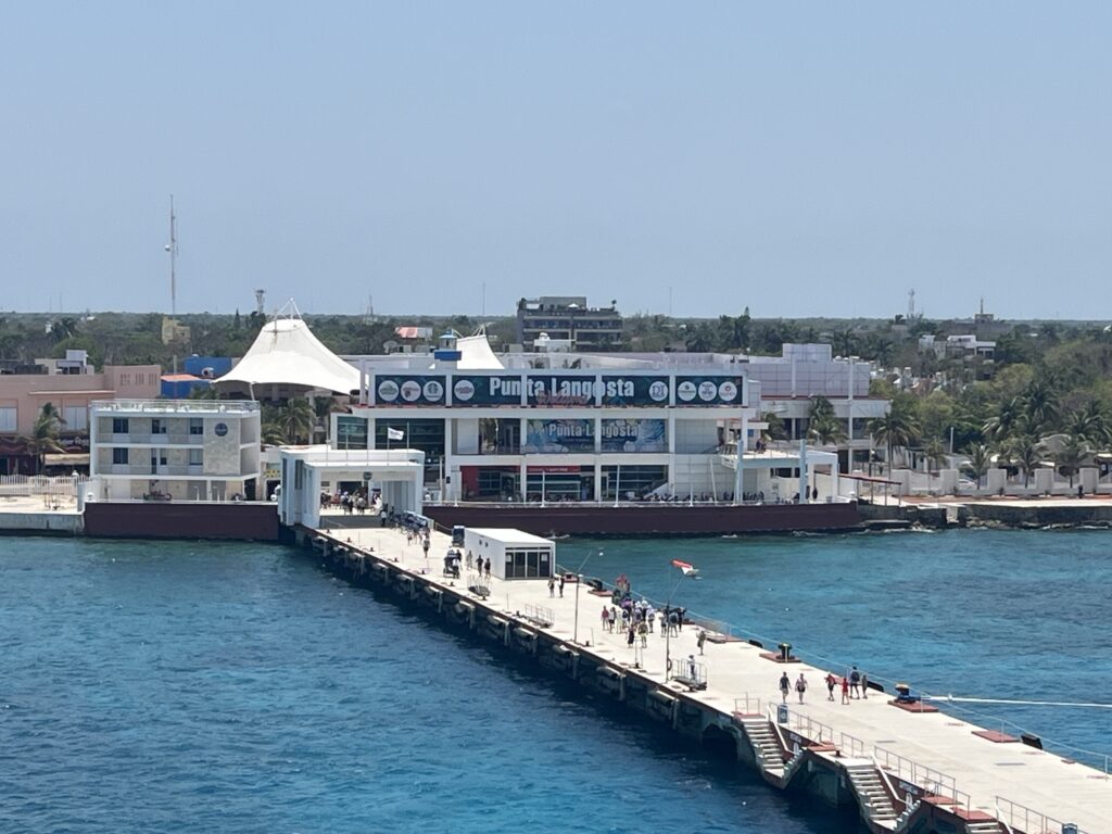 Punta Langosta port in Cozumel, Mexico