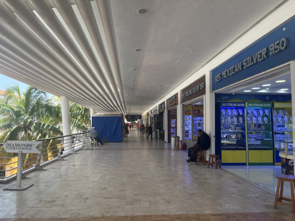 Punta Langosta port shopping mall in Cozumel, Mexico