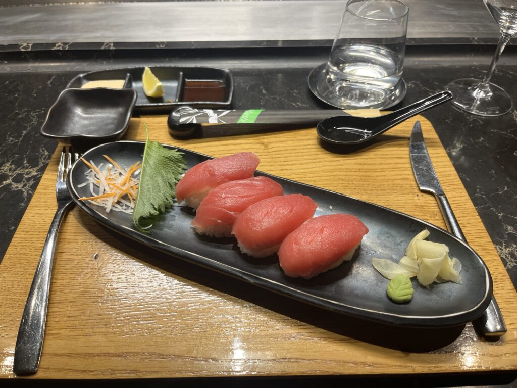 Sushi from Kaito Teppanyaki on MSC Seascape