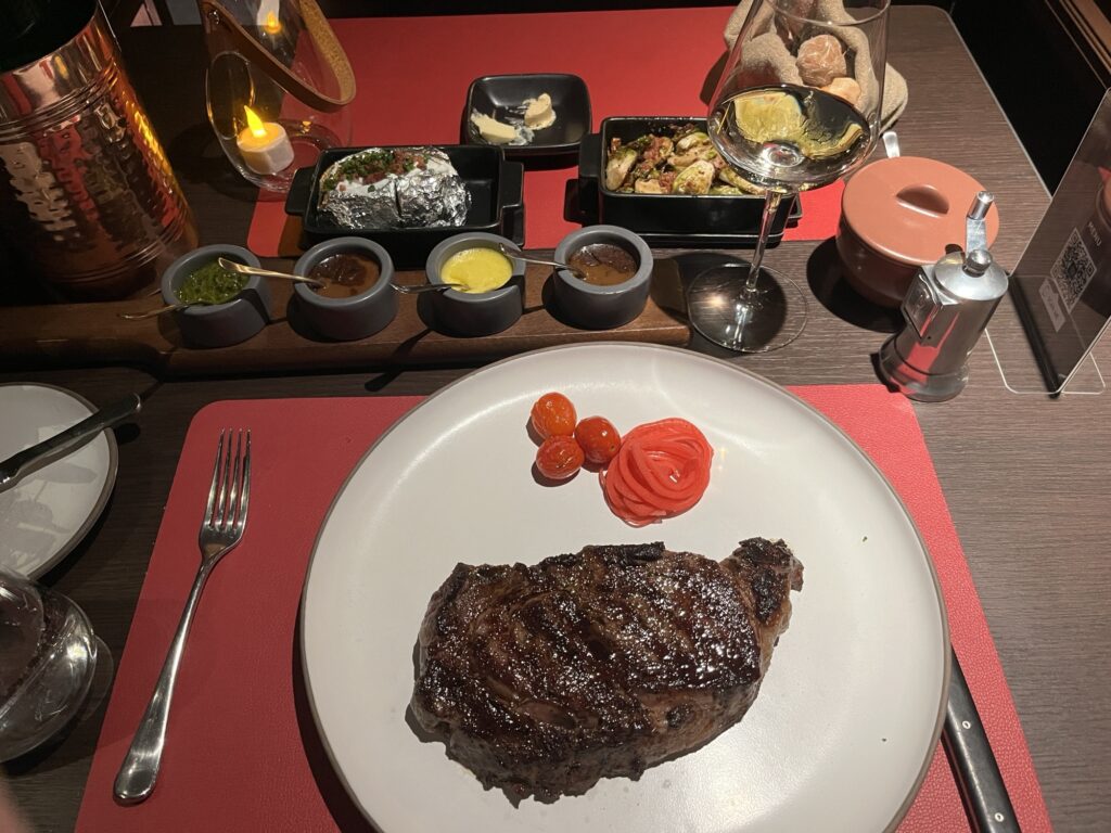 20oz ribeye from Butcher's Cut on MSC Seascape