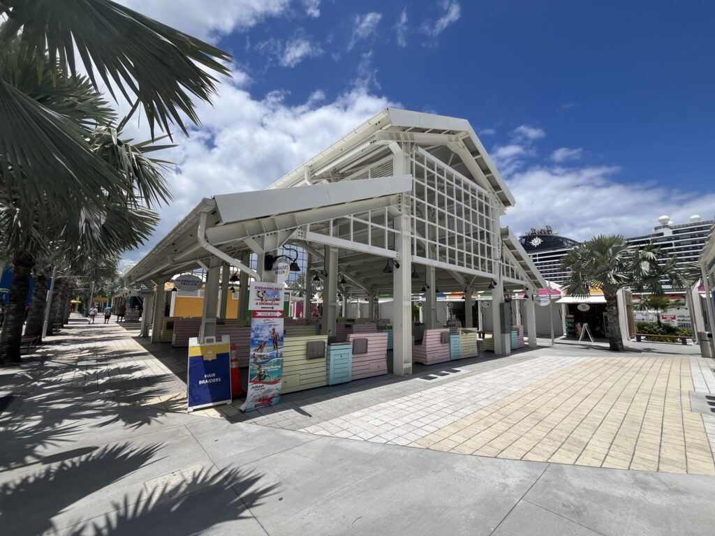 A whole pavilion is dedicated to hair braiding at the port in Nassau, so it must be a popular thing!