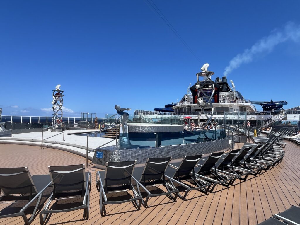 The Marina Pool on Deck 18 of the MSC Seascape