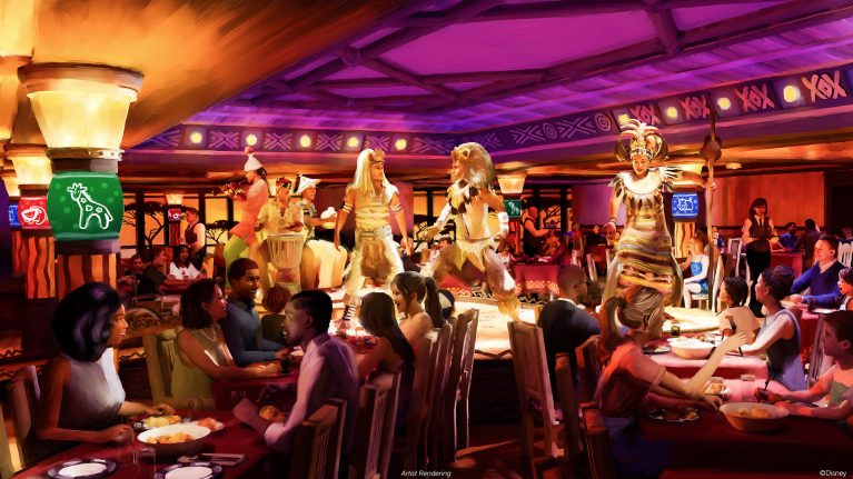 Pride Lands: Feast of The Lion King dining experience on Disney Destiny