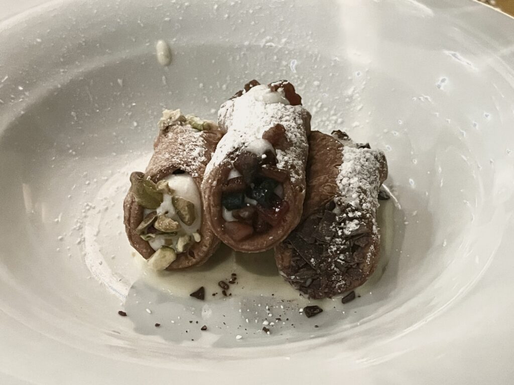 Cannoli from La Cucina on Norwegian Sky