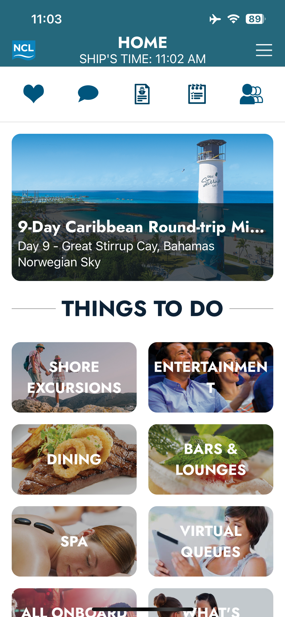 Norwegian Cruise Line App