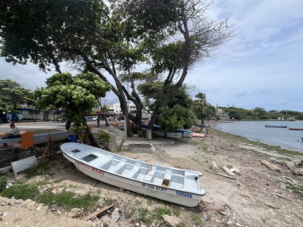 Walking around hisorical Puerto Plata in the Dominican Republic