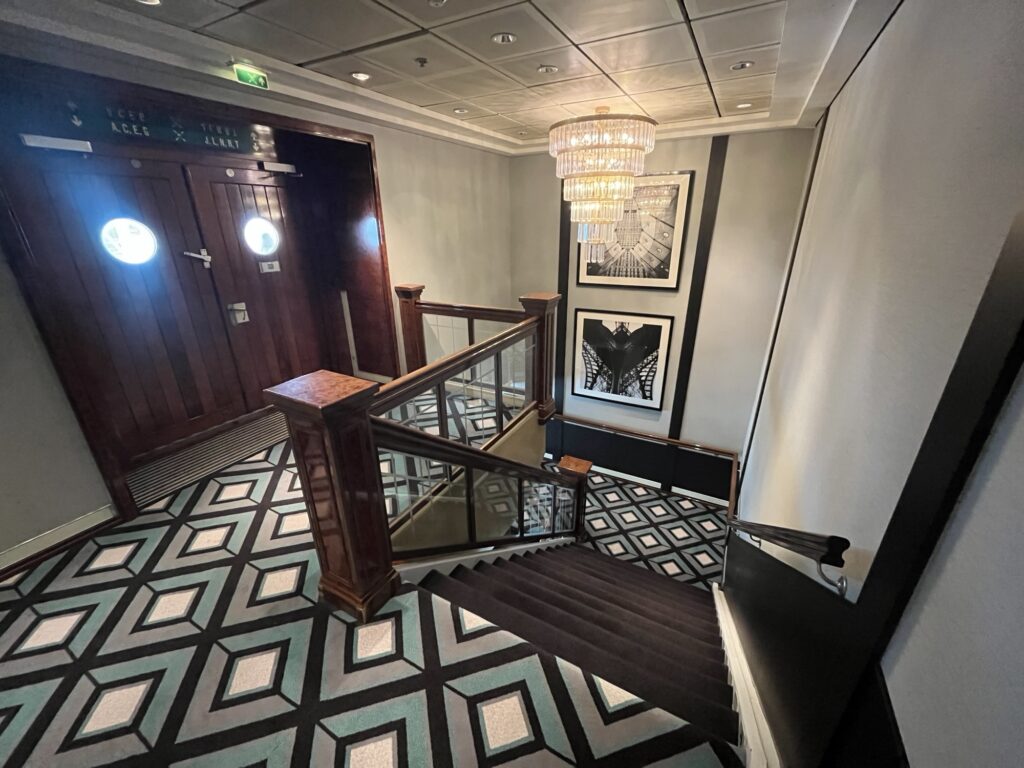 A Stairwell on Norwegian Sky