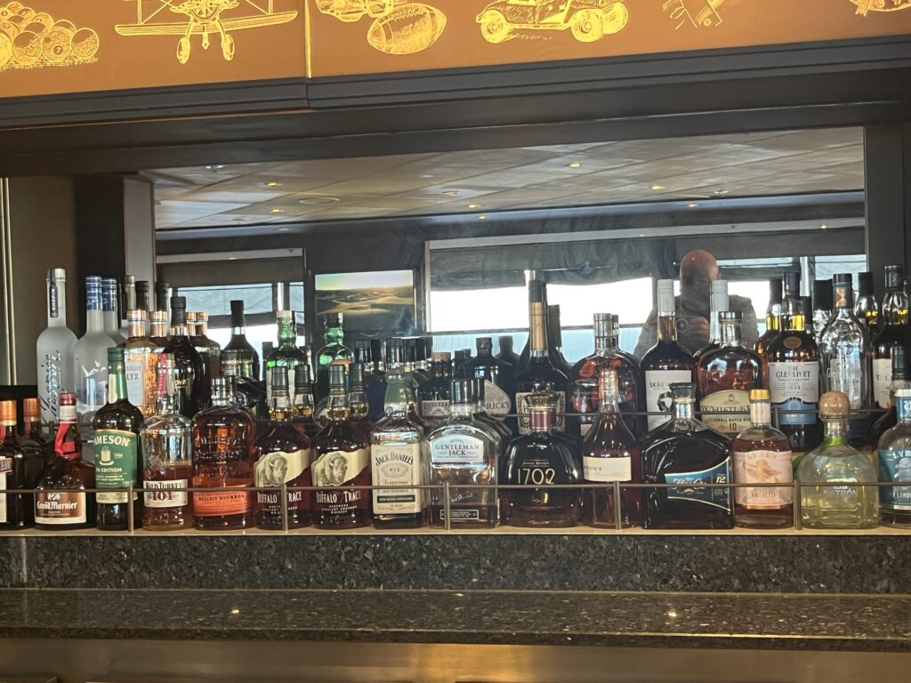 A look behind the bar on Norwegian Sky