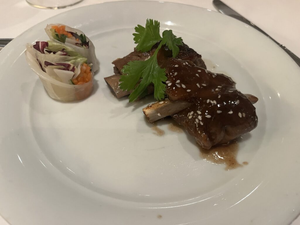 Asian Spareribs from the main dining room on Norwegian Sky