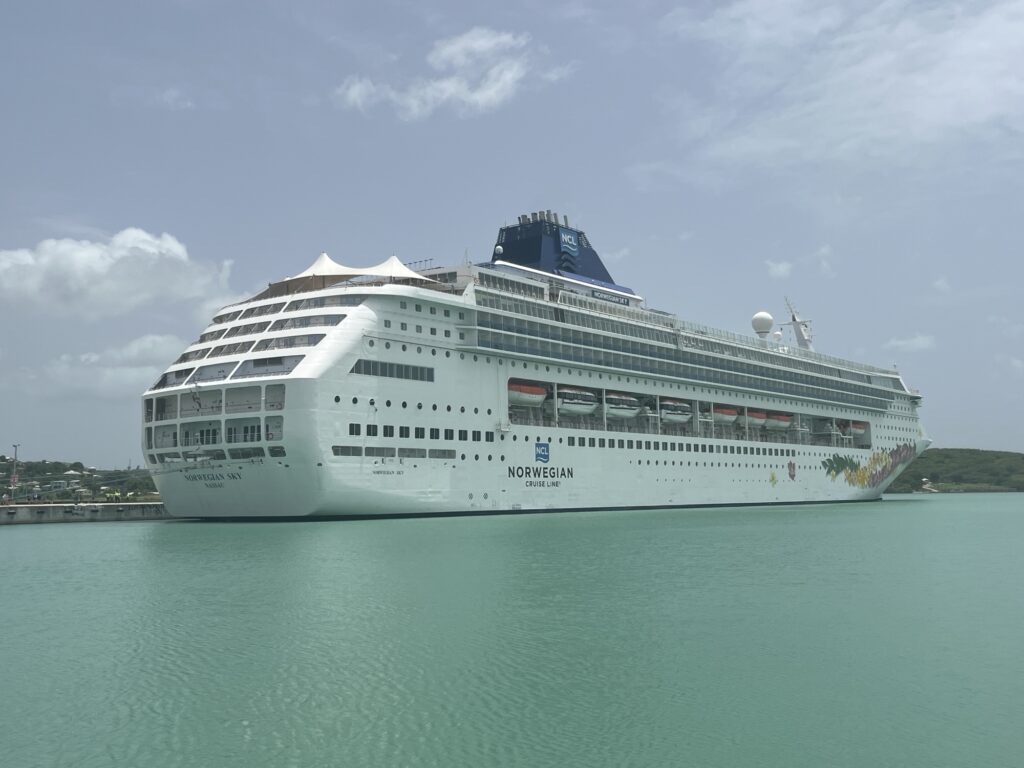 Norwegian Sky docked in St. John's, Antigua