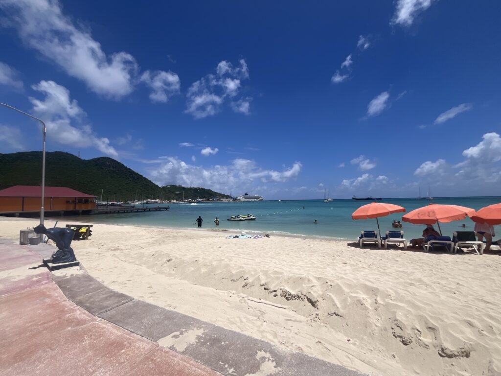 Beach at the Boardwalk in St Maarten