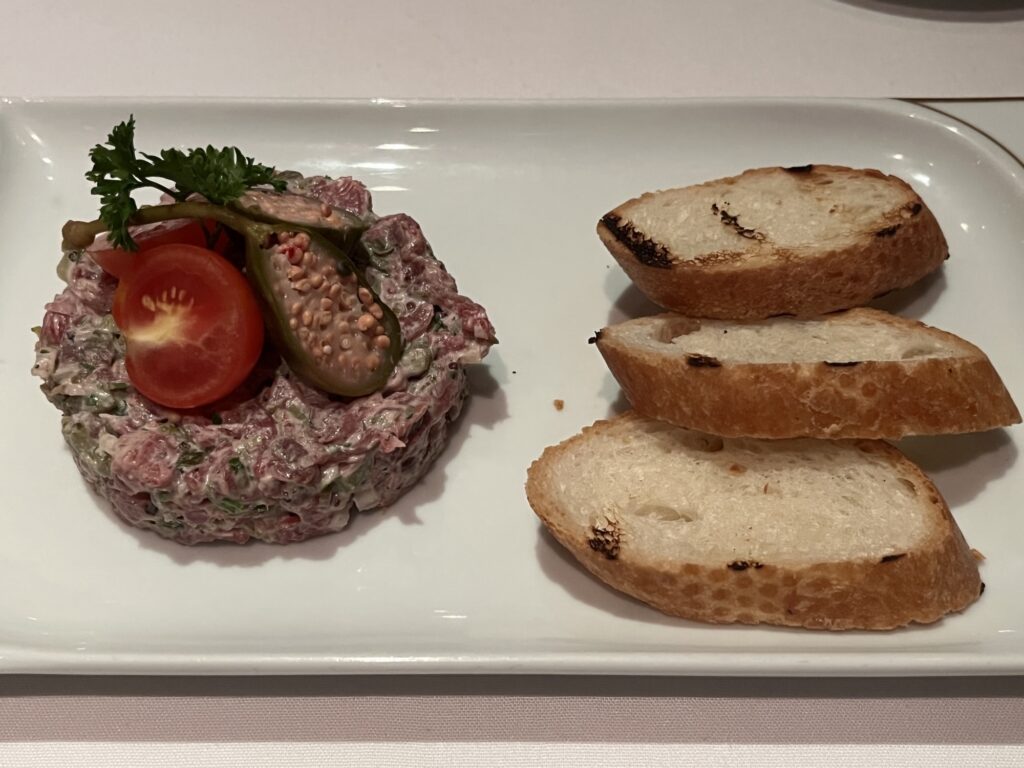 Steak Tartare from Le Bistro on Norwegian Sky