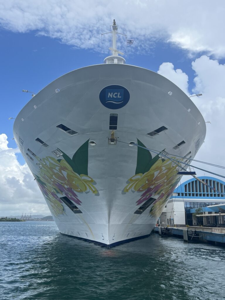 Norwegian Sky docked in San Juan