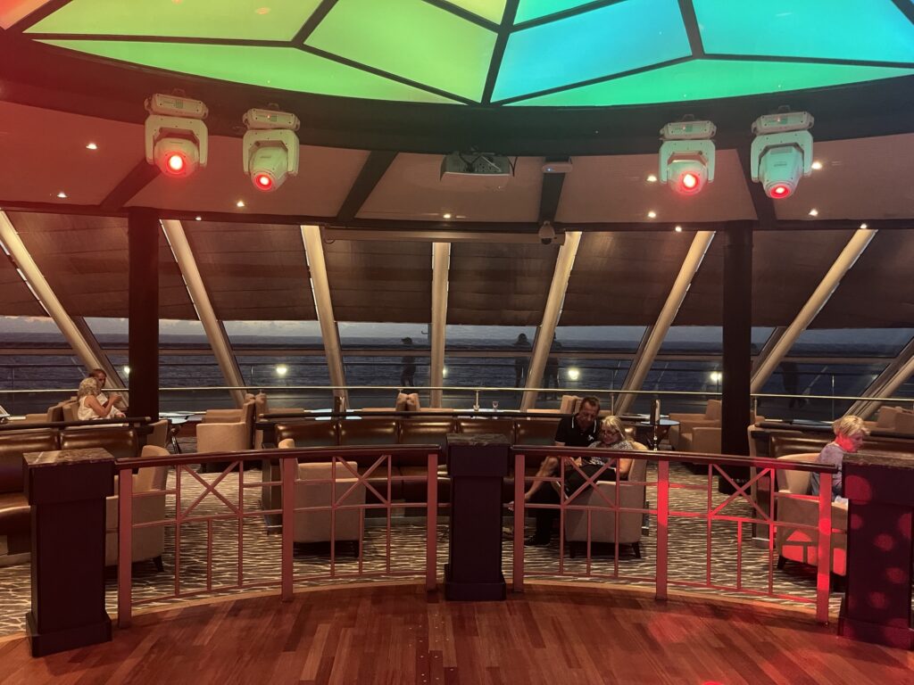 Pinnacle Lounge, the observation lounge, on Norwegian Sky