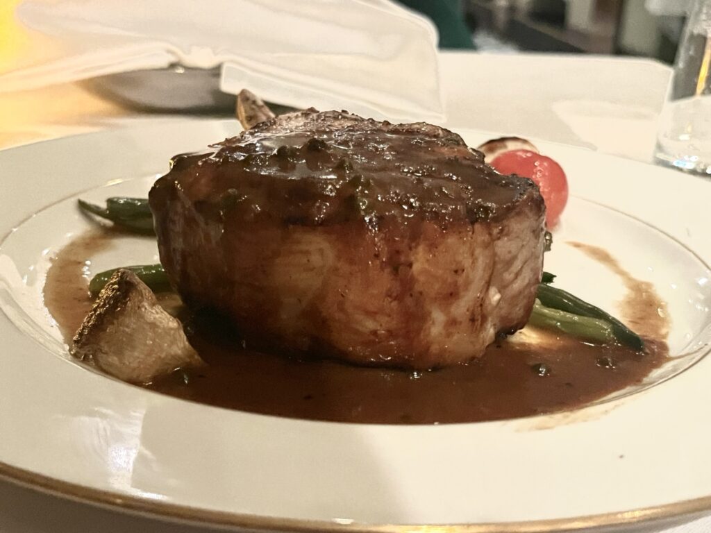 Pork Chop from Le Bistro on Norwegian Sky