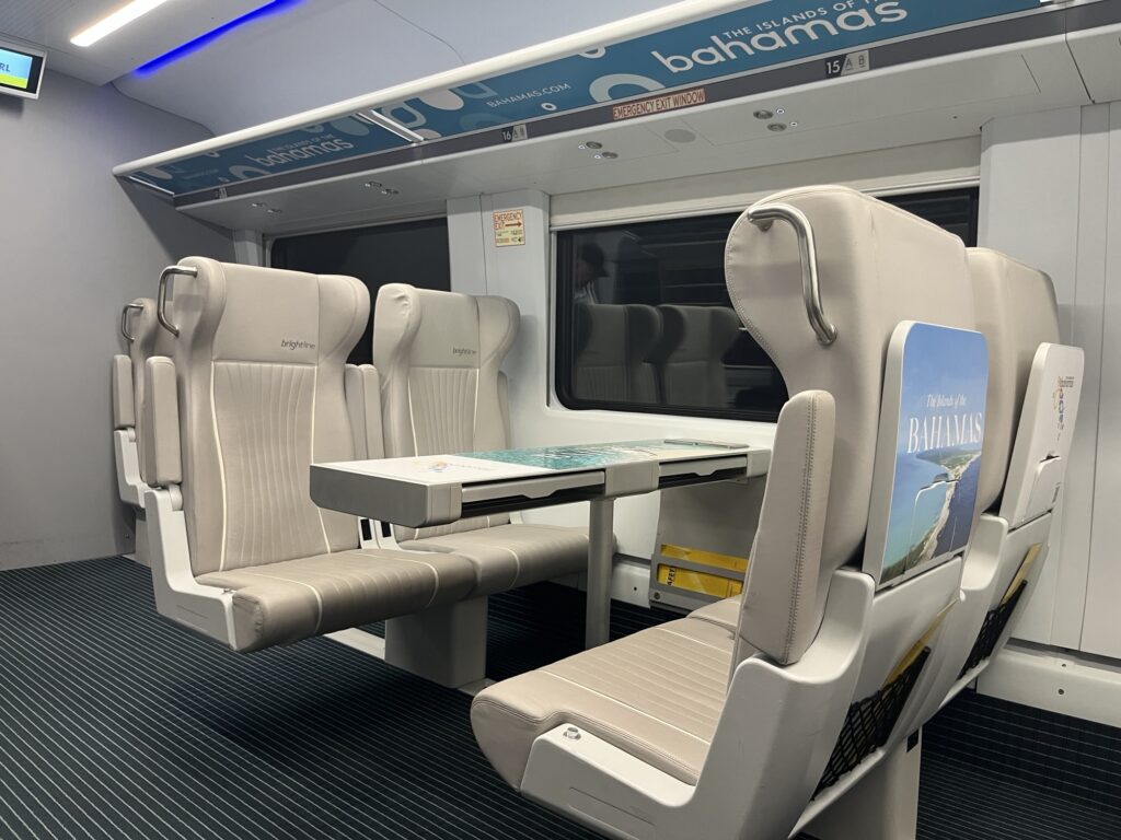 On the Brightline from Miami to Boca Raton