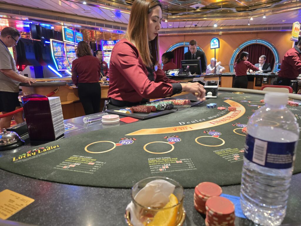 Blackjack on Royal Caribbean's Grandeur of the Seas