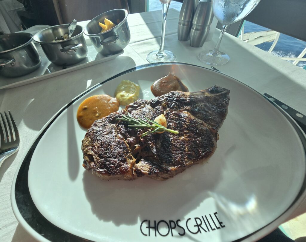 Ribeye from Chops Grille on Grandeur of the Seas