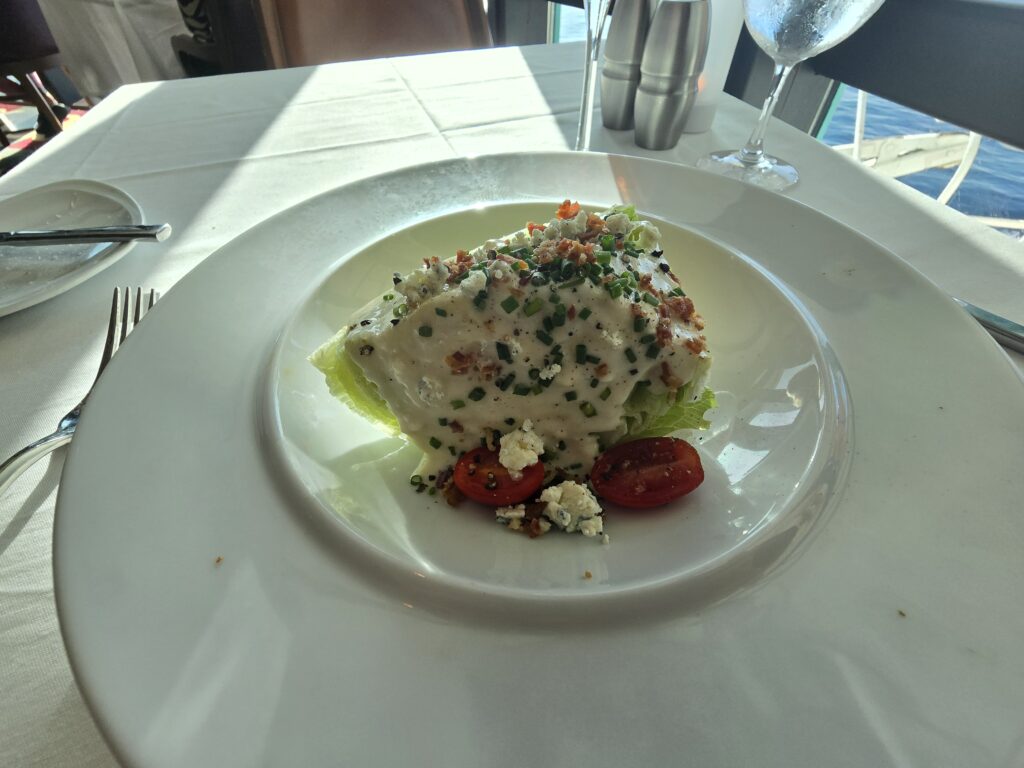 Wedge Salad from Chops Grille on Grandeur of the Seas