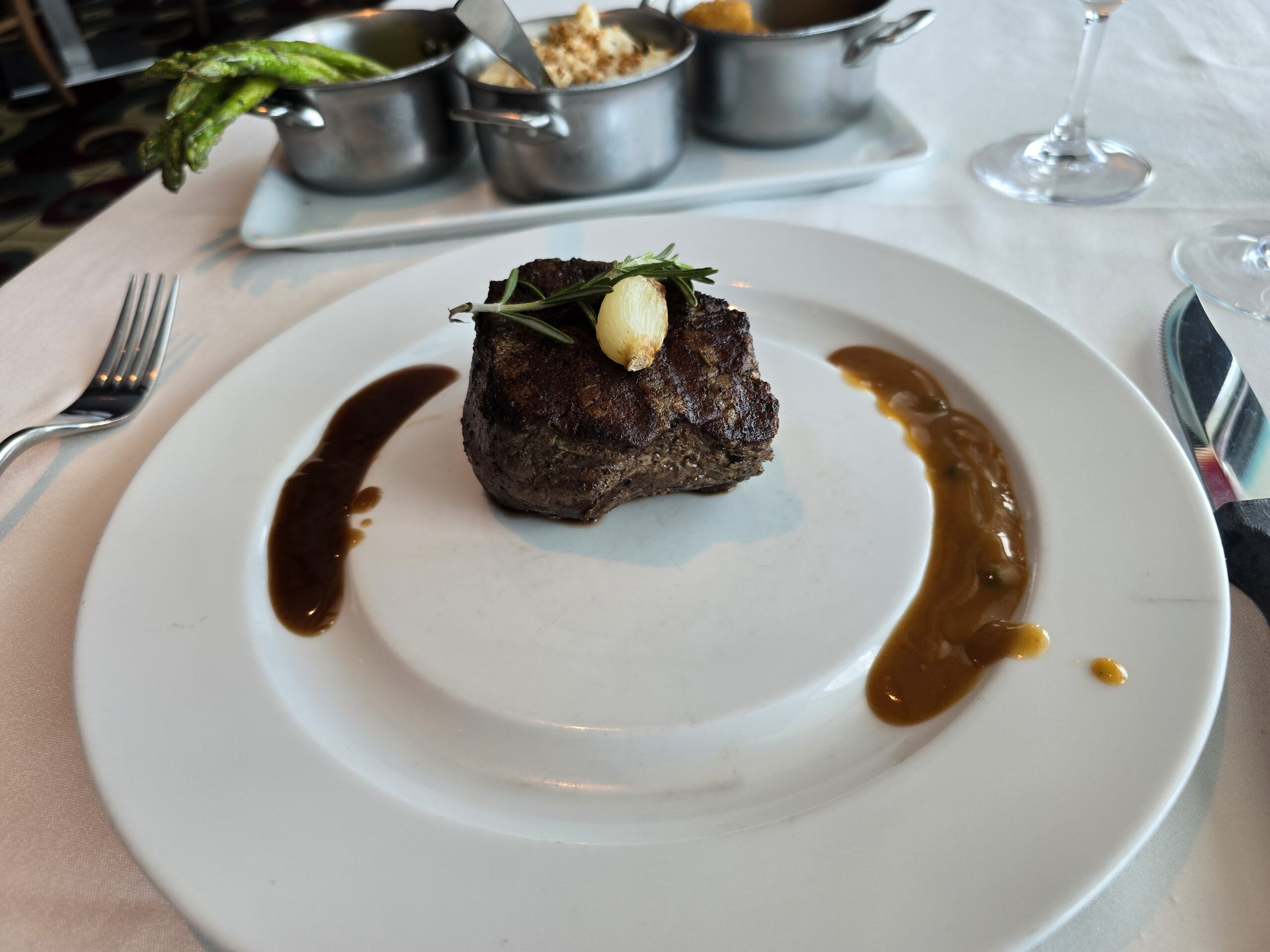 Filet Mignon from Chops Grille on Royal Caribbean's Grandeur of the Seas