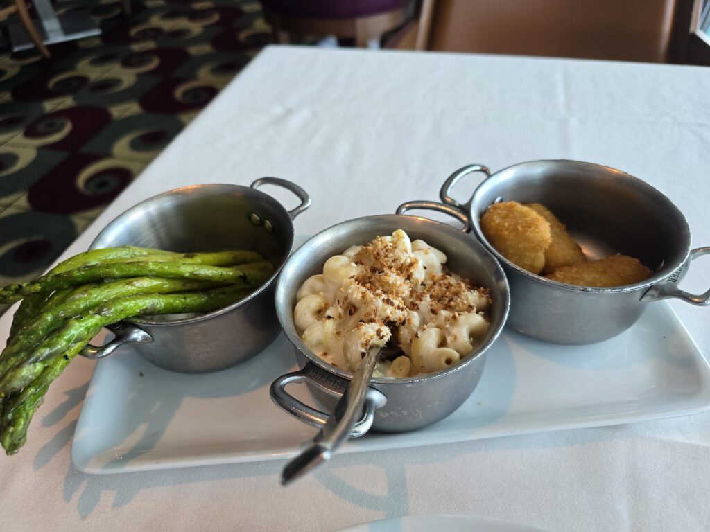 Sides from Chops Grille on Royal Caribbean's Grandeur of the Seas