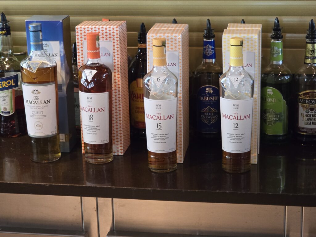 Macallan Tasting on Royal Caribbean's Grandeur of the Seas