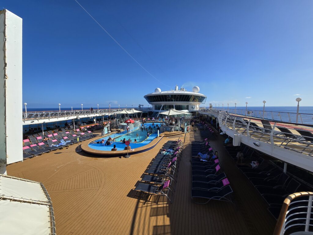 Pool deck on Royal Caribbean's Grandeur of the Seas