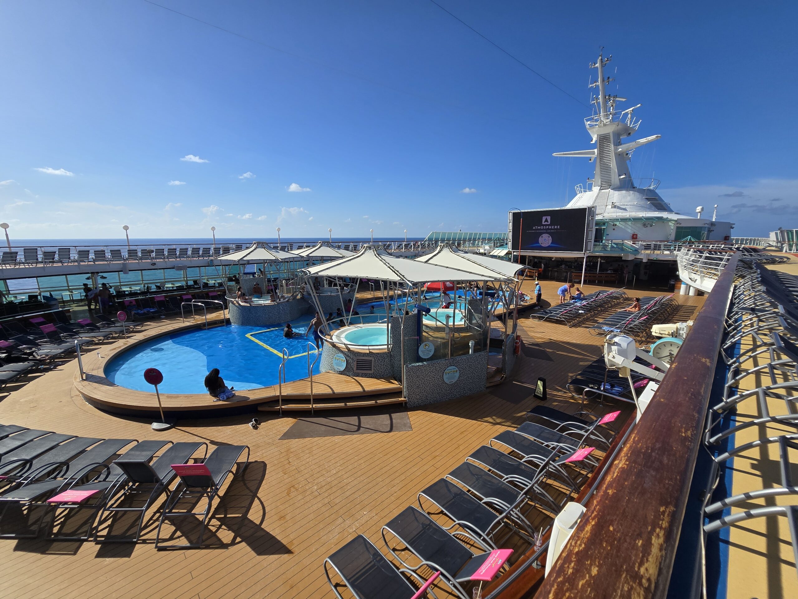 Pool deck on Royal Caribbean's Grandeur of the Seas