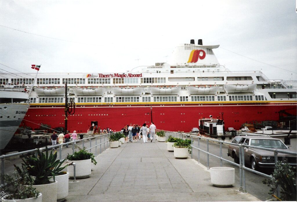 Starship Oceanic as the Big Red Boat.  Photo credit: Terageorge