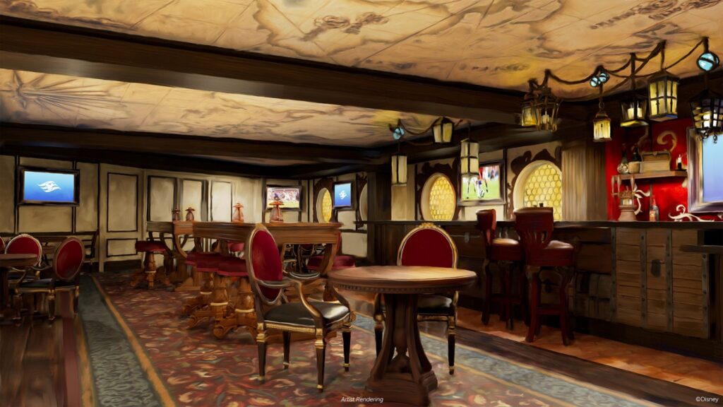 Cask and Cannon, a pirate themed lounge, coming to Disney Destiny