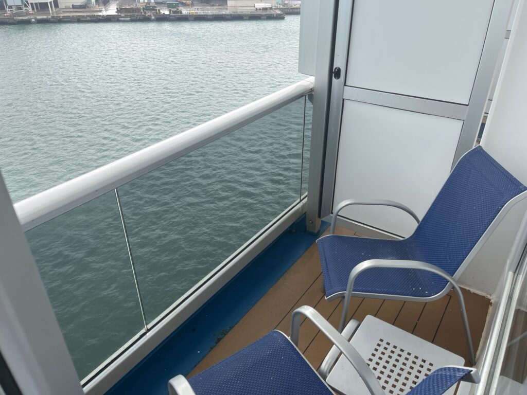 Balcony stateroom 8336 on Carnival Vista