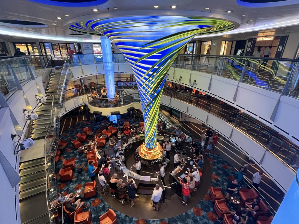 Atrium of the Carnival Vista