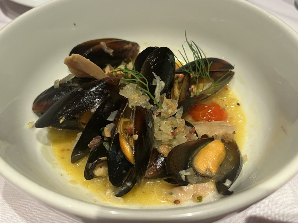 Mussels and Clams from Cucina del Capitano on Carnival Vista