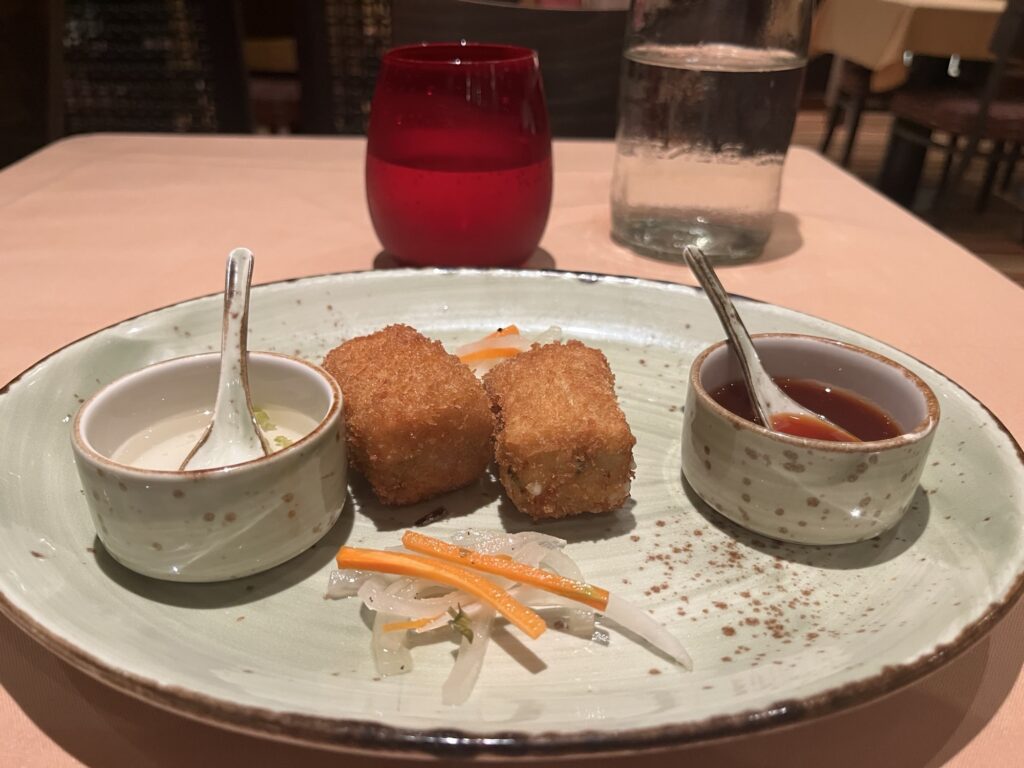 "Compliments of the Chef" starter from JiJi Asian Kitchen on Carnival Vista