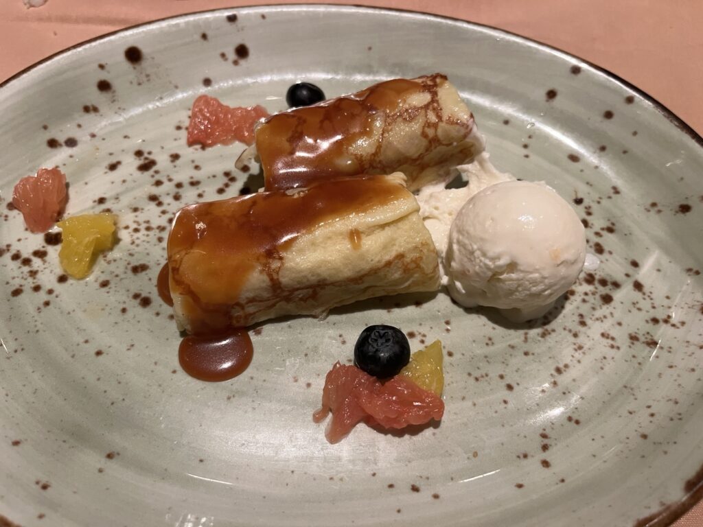 Dessert Crêpes from Ji Ji Asian Kitchen on Carnival Vista