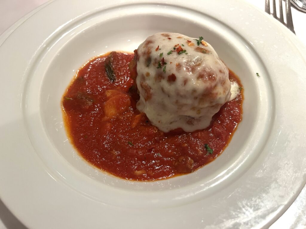 Nonna's Meatball from Cucina del Capitano on Carnival Vista