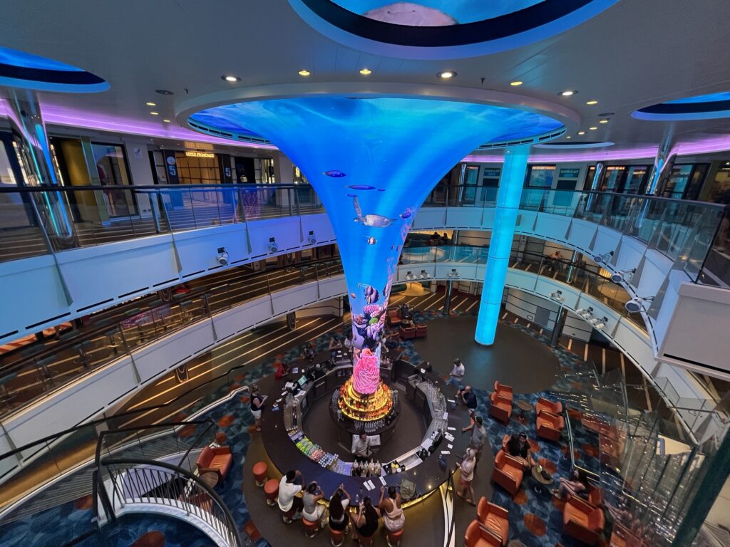 Atrium of the Carnival Vista