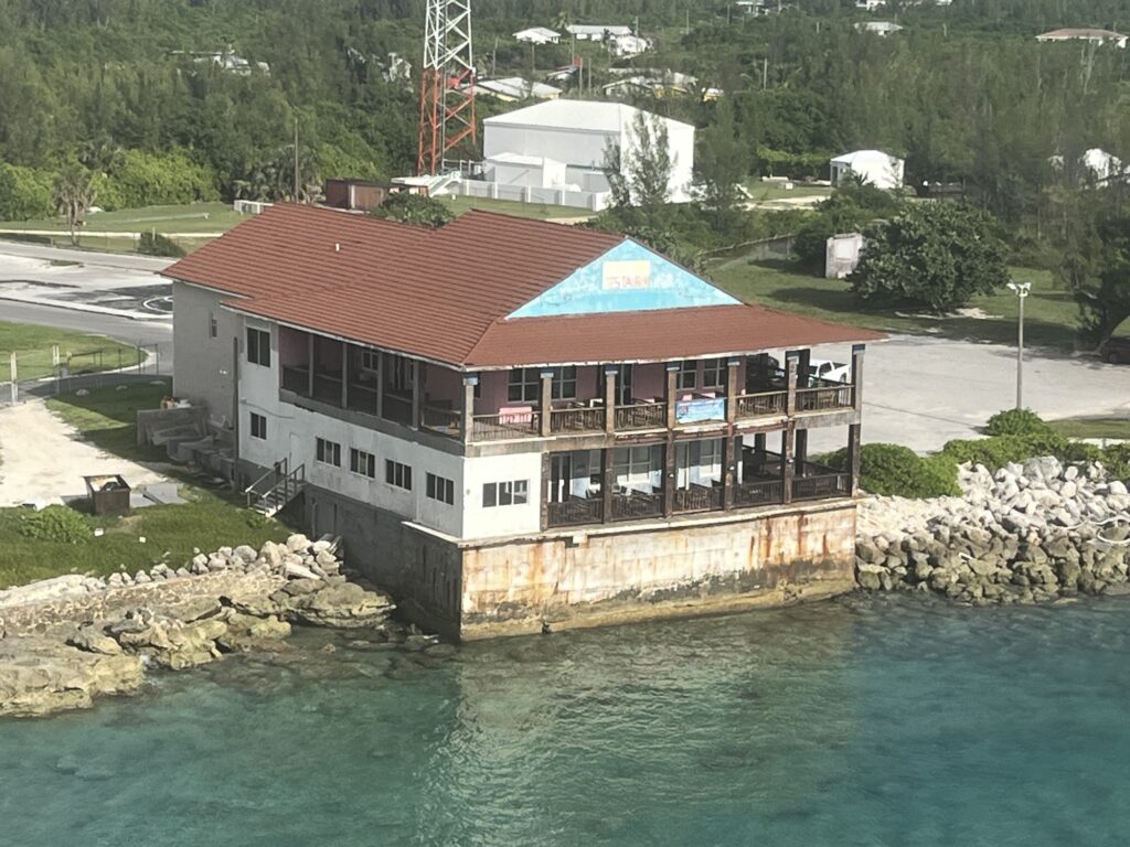 A restaurant in Freeport, Bahamas