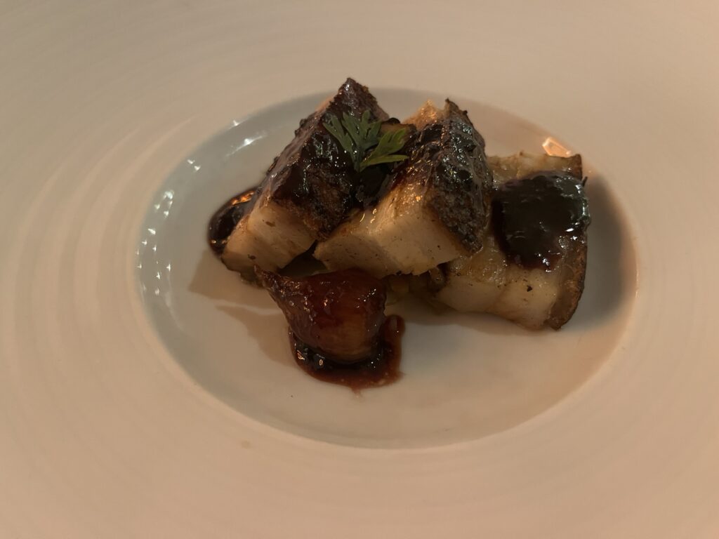 Pork Belly from Fahrenheit 555 on Carnival Vista