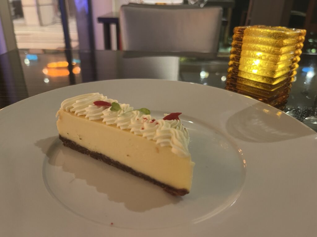 Cheesecake from Fahrenheit 555 on Carnival Vista