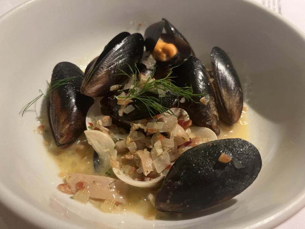 Mussels and Clams from Cucina del Capitano on Carnival Vista