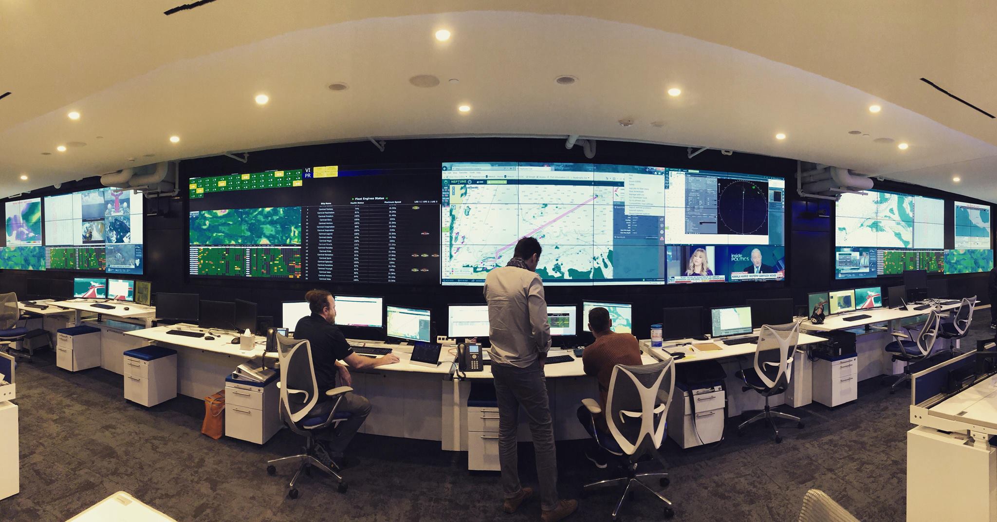 Carnival's Fleet Operations Center - Photo credit: Carnival Cruise Linie