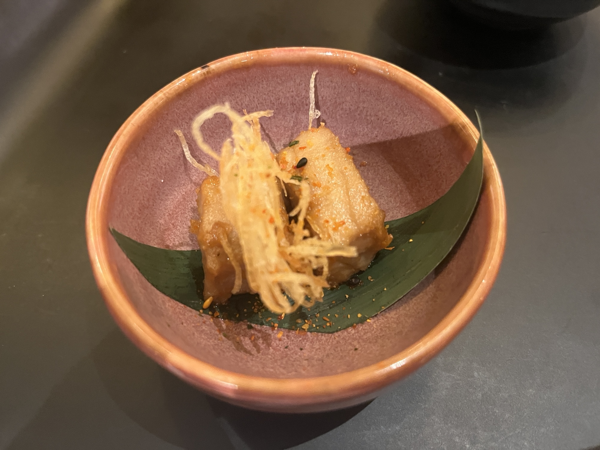 Tuna appetizer from Bonsai Teppanyaki on Carnival Celebration