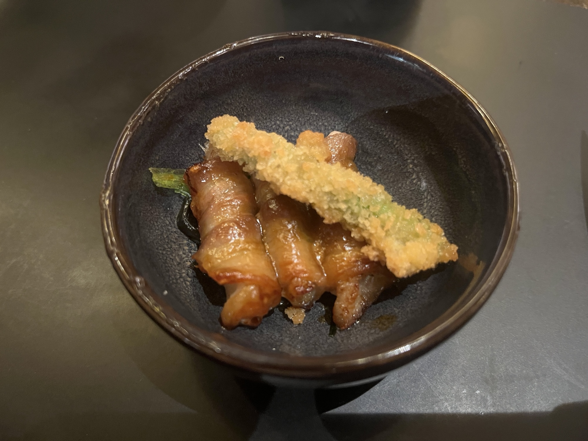 Pork Belly appetizer from Bonsai Teppanyaki on Carnival Celebration