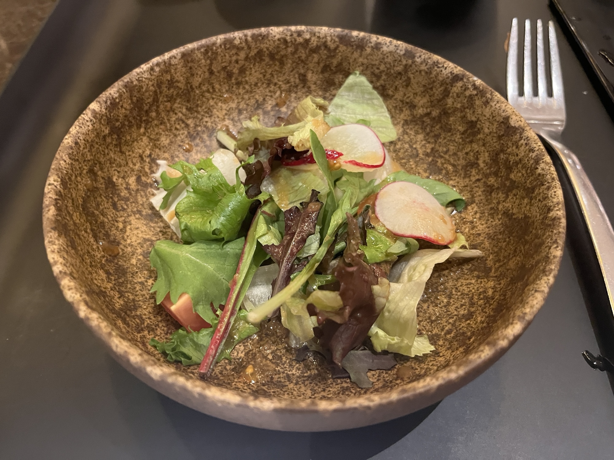 Salad from Bonsai Teppanyaki on Carnival Celebration