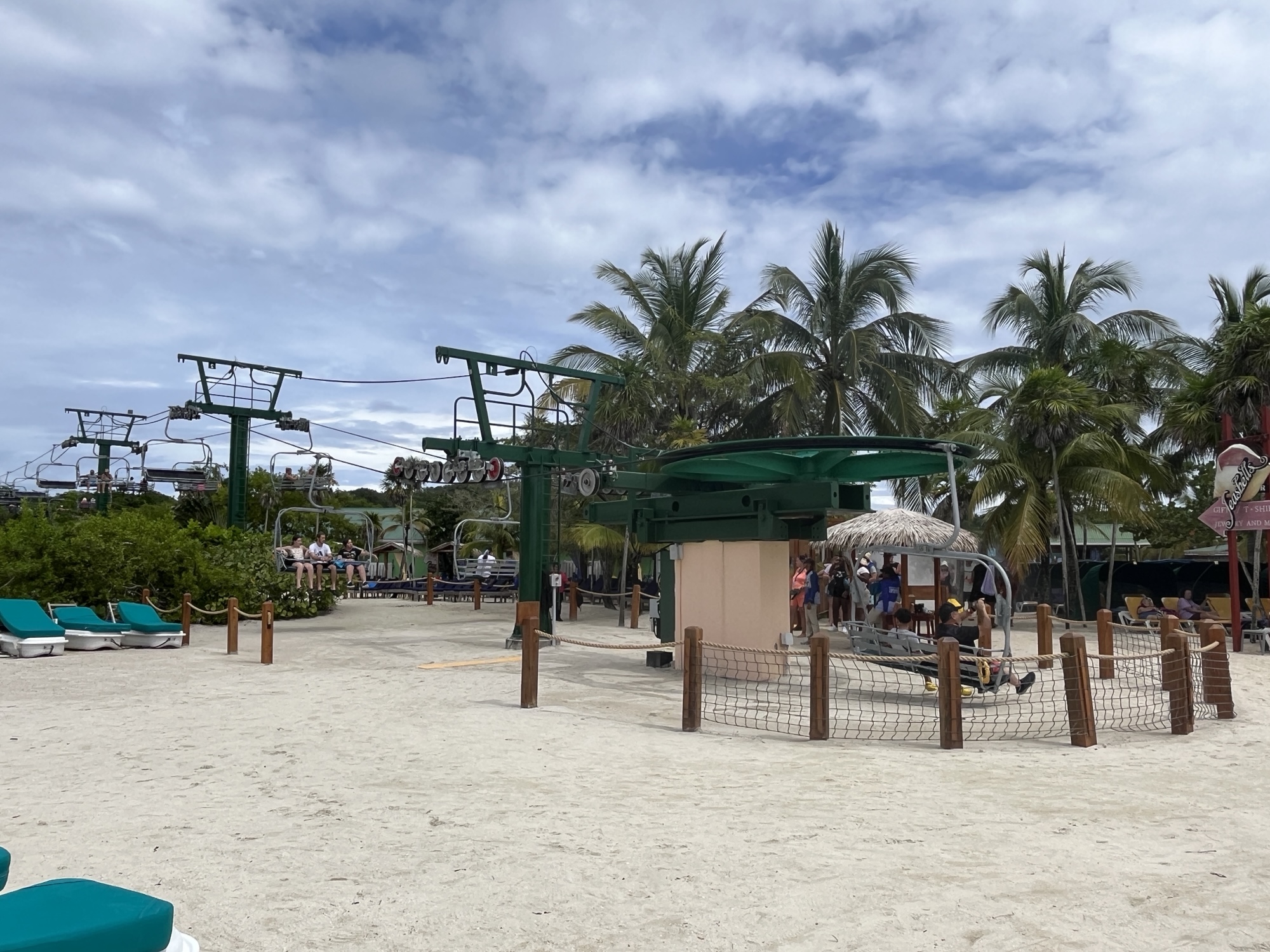 Ski lift at Mahogany Bay