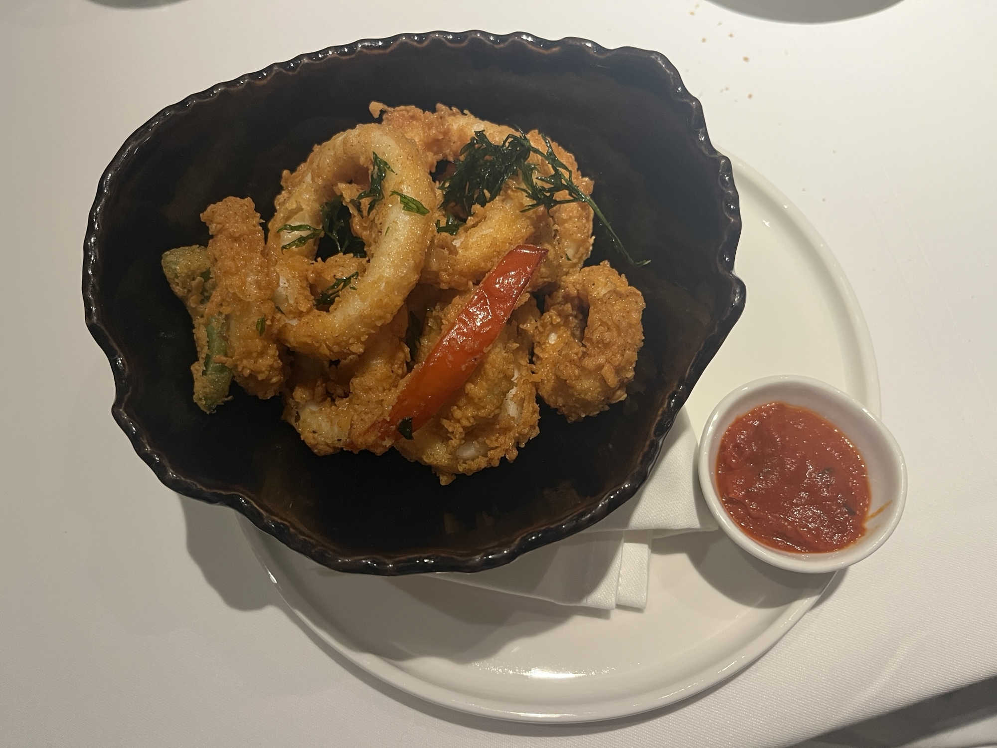 Calamari from Rudi's Seagrill on Carnival Celebration